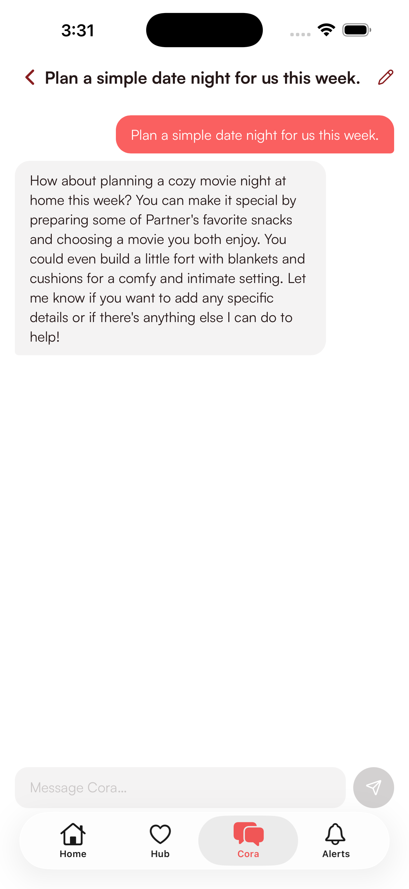 CouplePower app screenshot