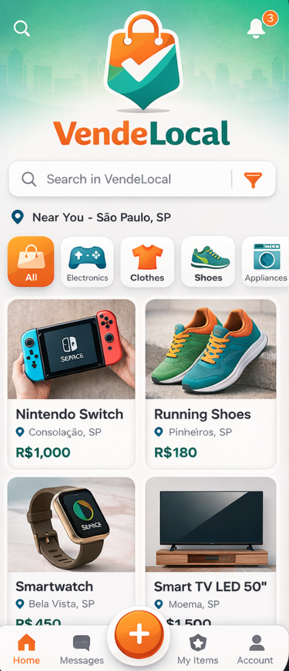 VendeLocal app screenshot
